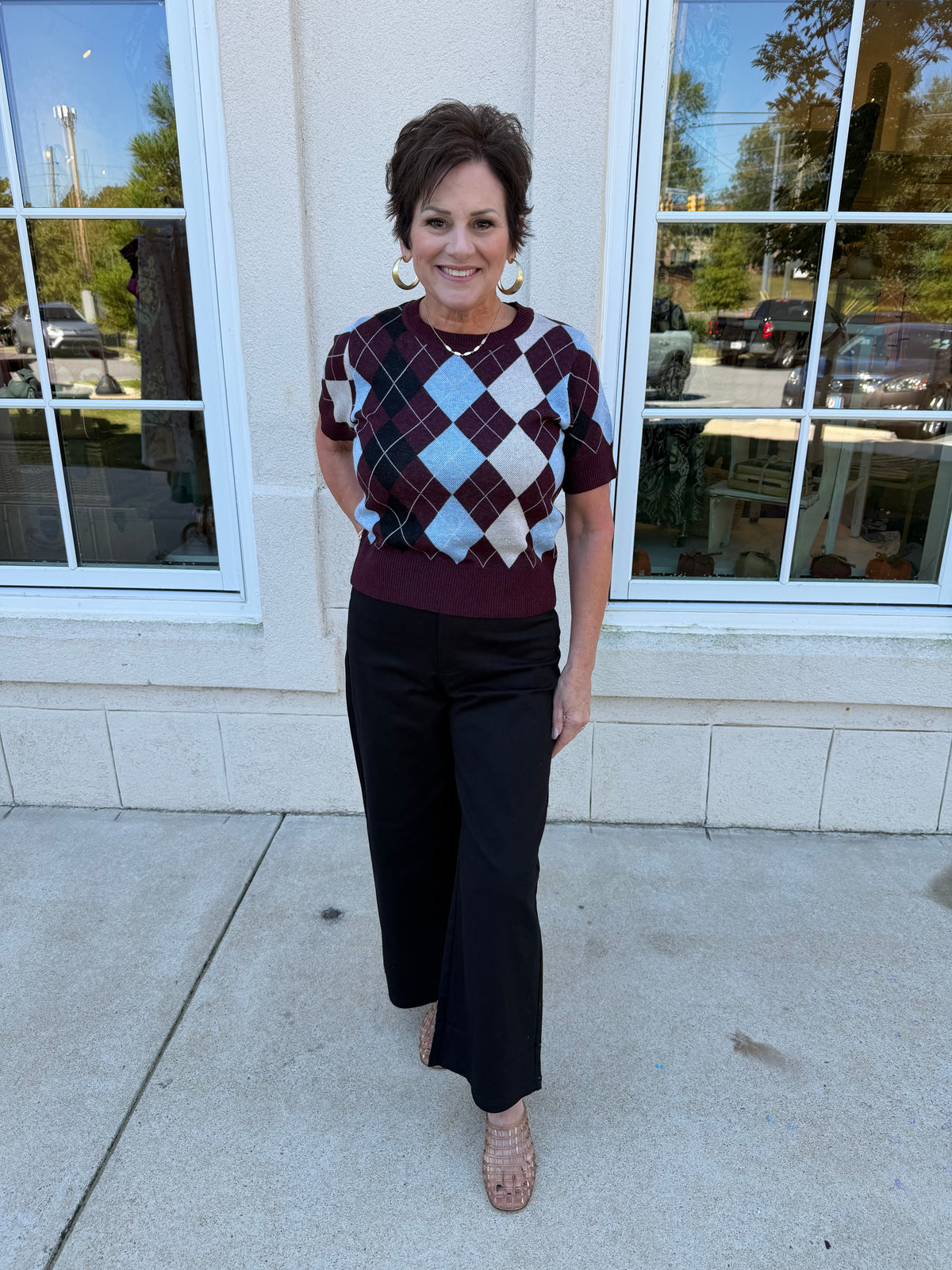 Black High Waisted Wide Leg Pant