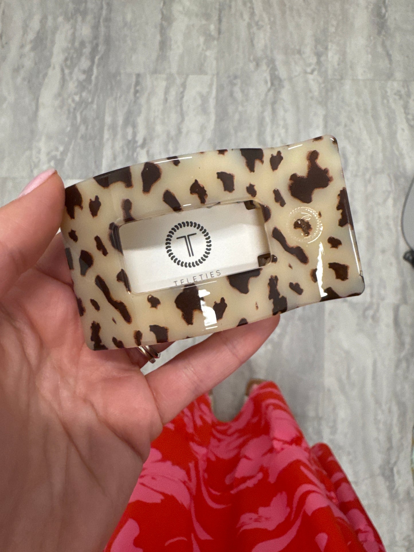 Blonde Tortoise Med Flat Rectangle