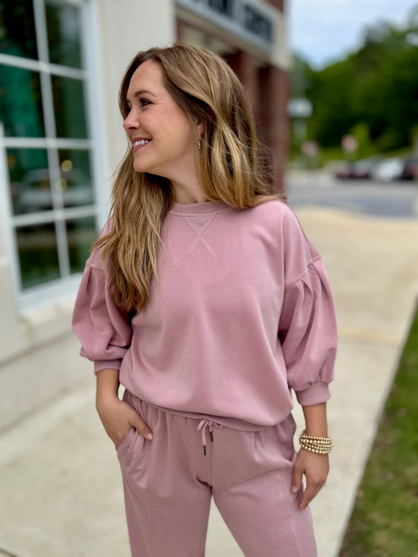 Ultra Soft Antique Rose Jogger Set