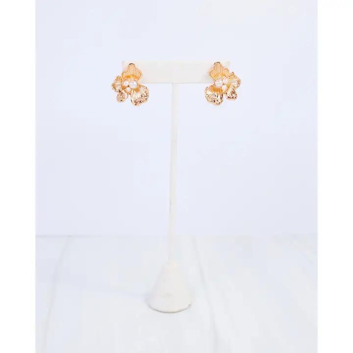 Alice Pearl Flower Earring
