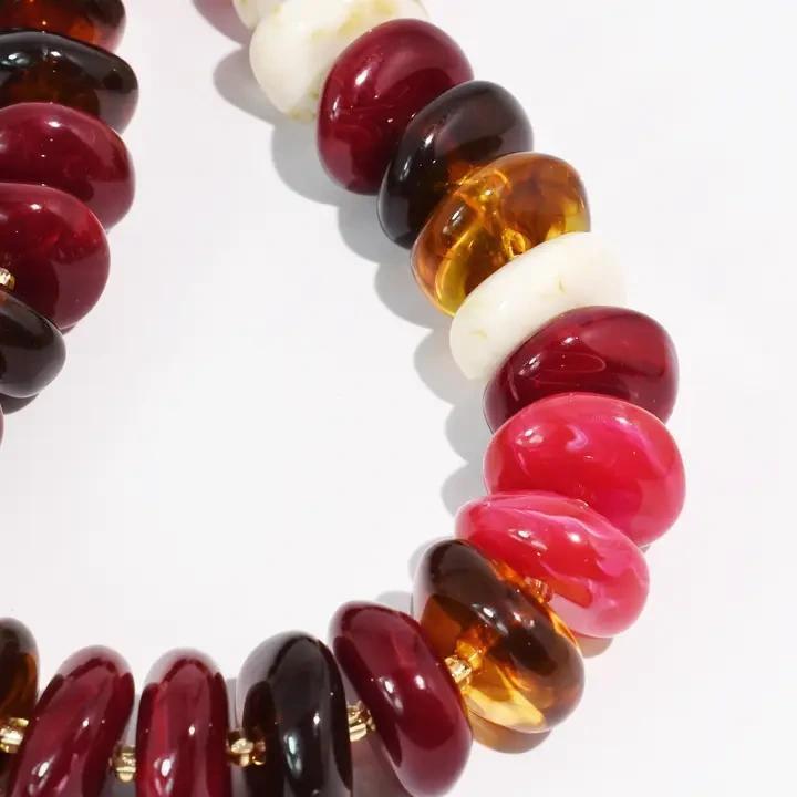 The Icon Fuchsia and Ivory Necklace