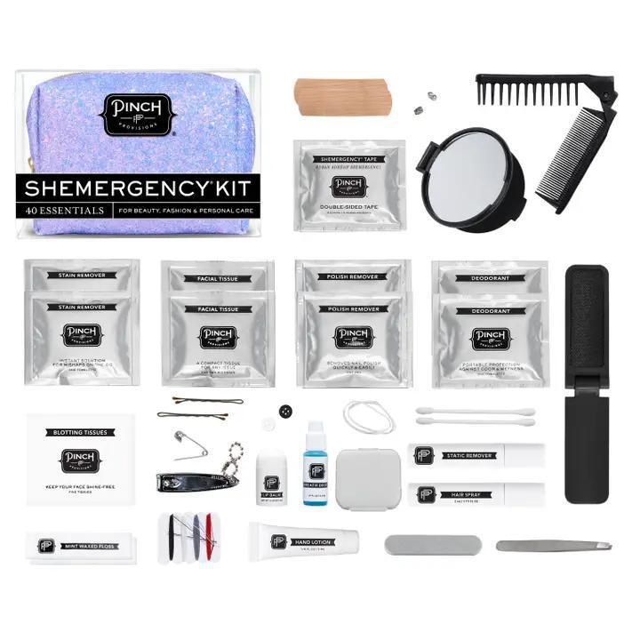 Periwinkle Glitter Shemergency Kit
