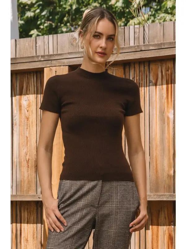 Dark Chocolate Soft Knit Sweater