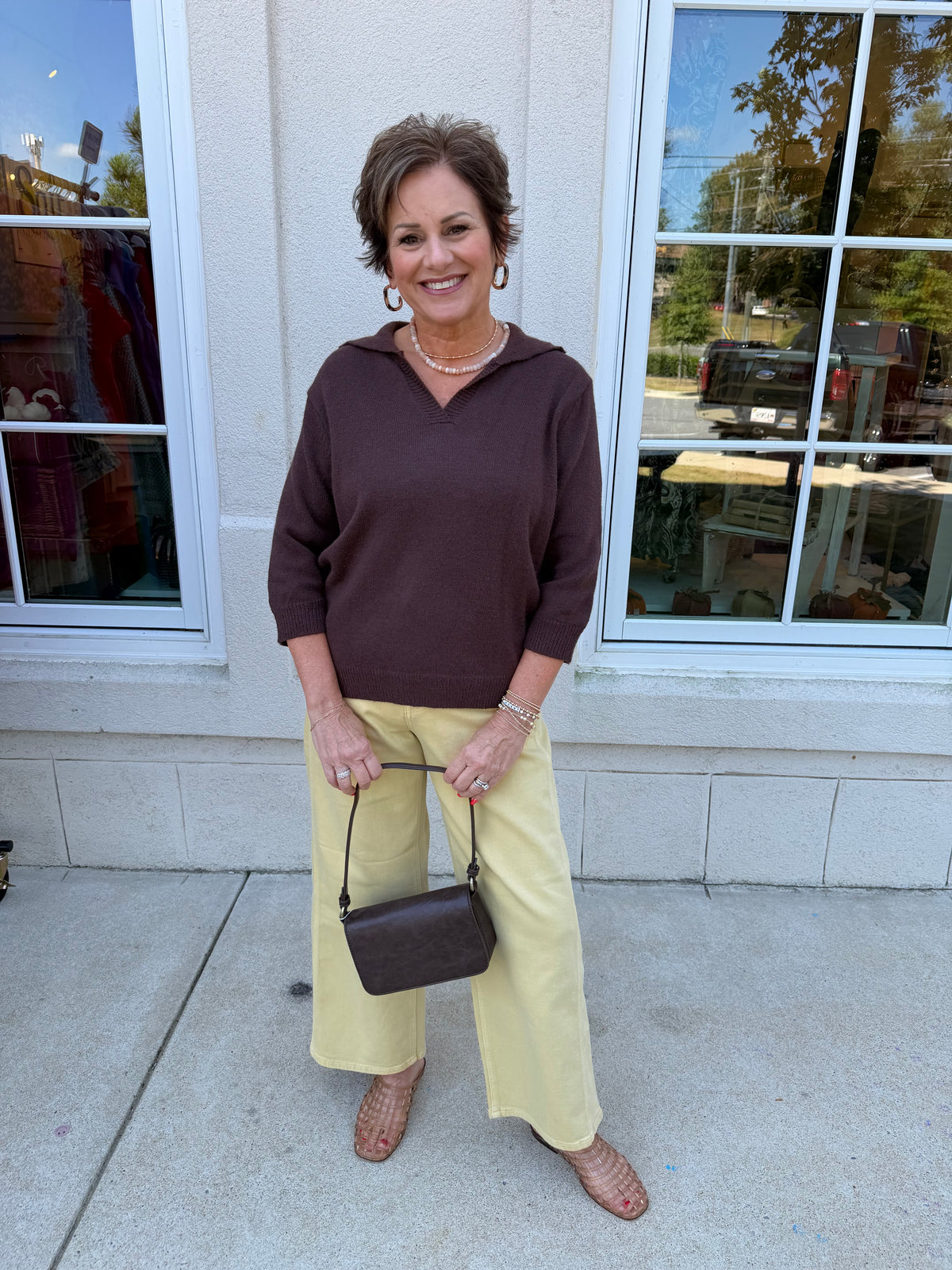 Chocolate Melange Sweater