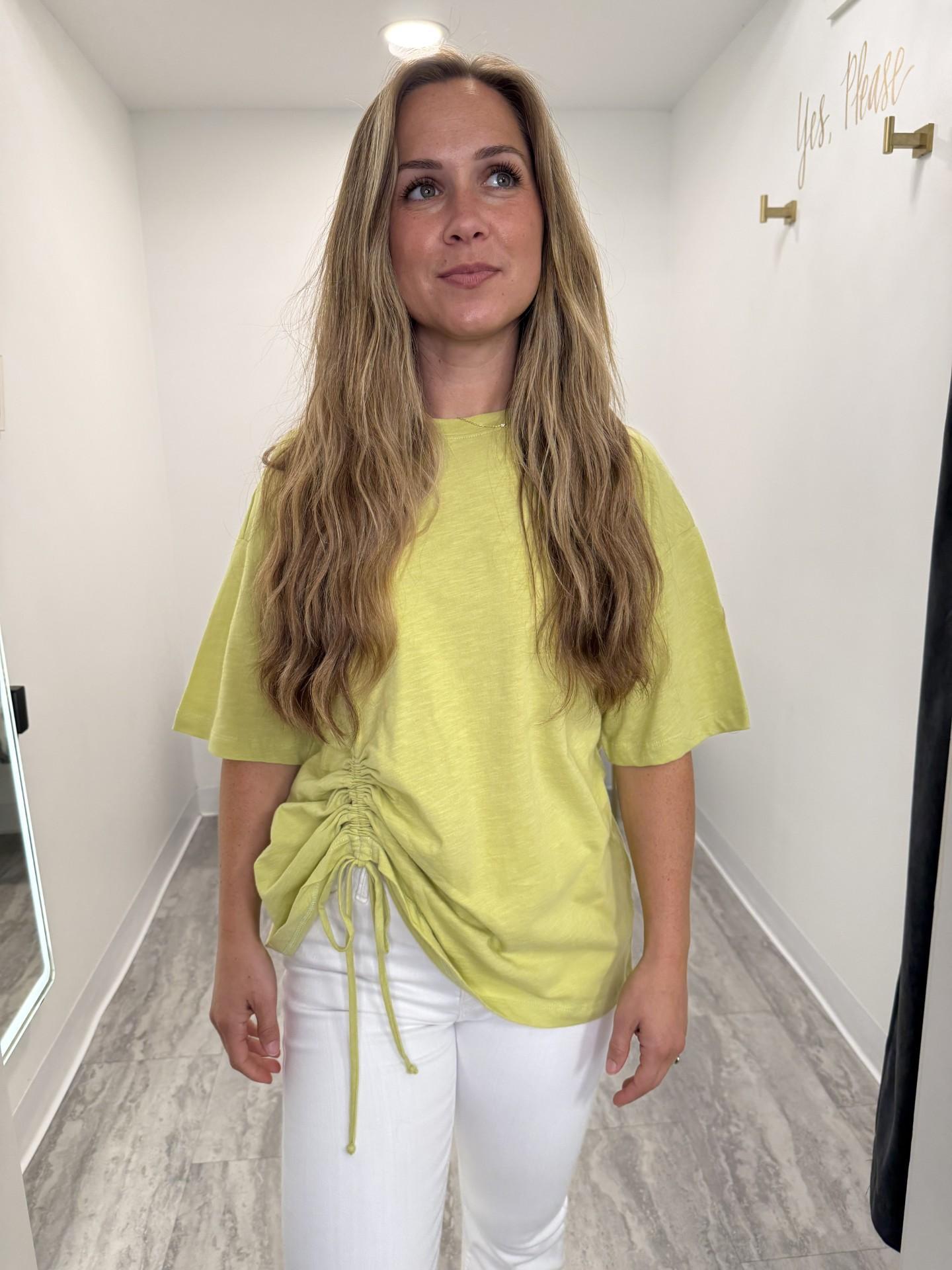 Citron Oversized Ruched T Shirt