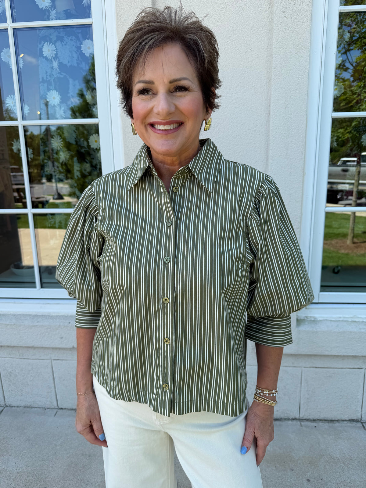 Dry Herb Striped Shirt