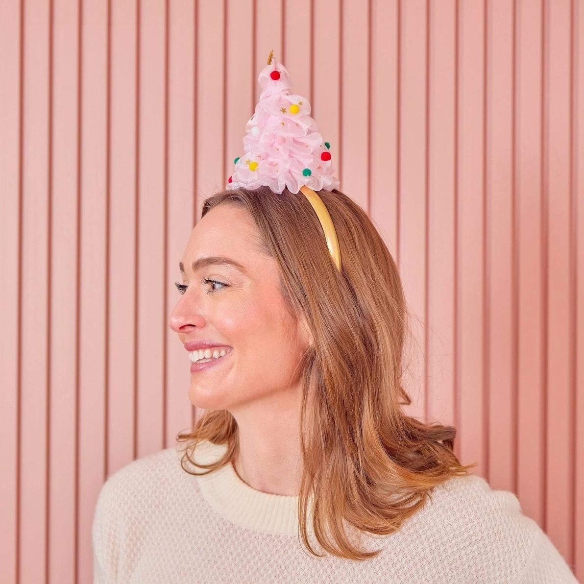 Tree Pink Tulle Headband