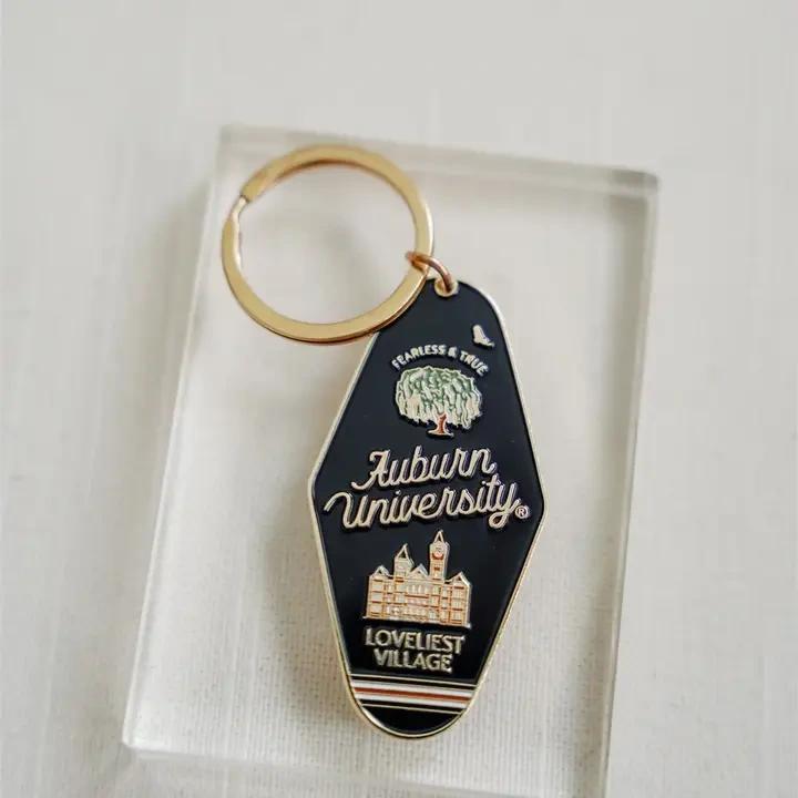Auburn University Enamel Keychain