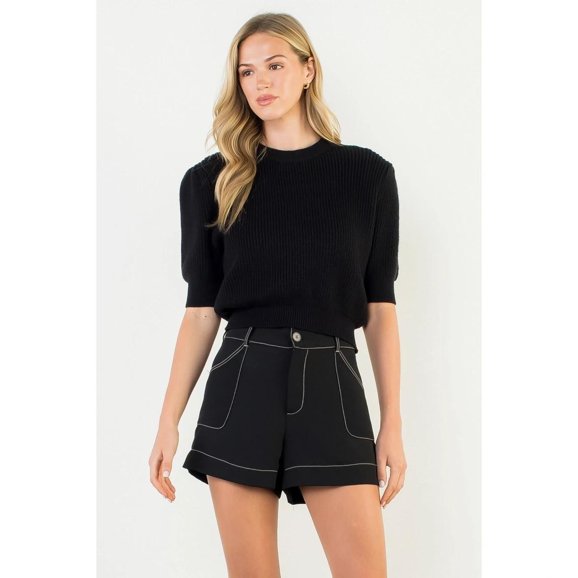 Navy With Contrast Trim Short