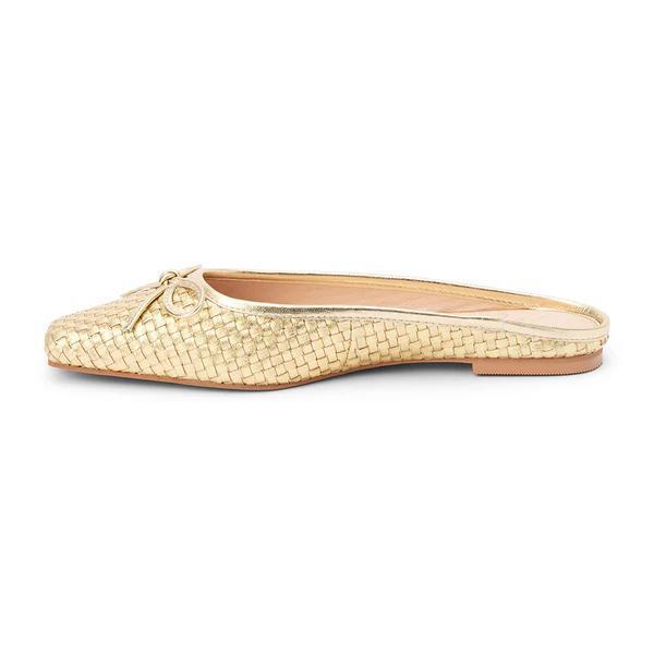 Remy Gold Weave Flat