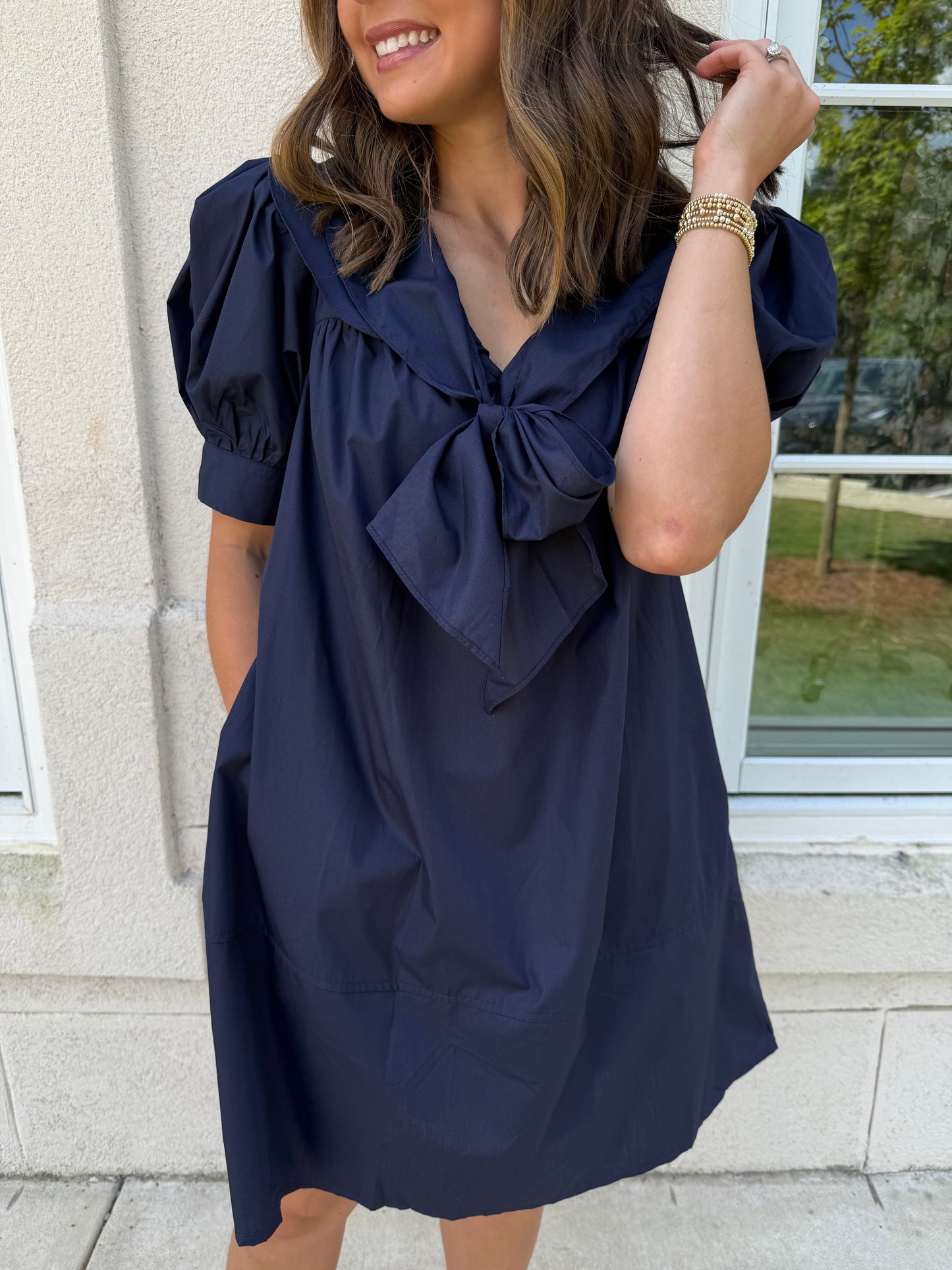 Navy Sailor Collar Mini