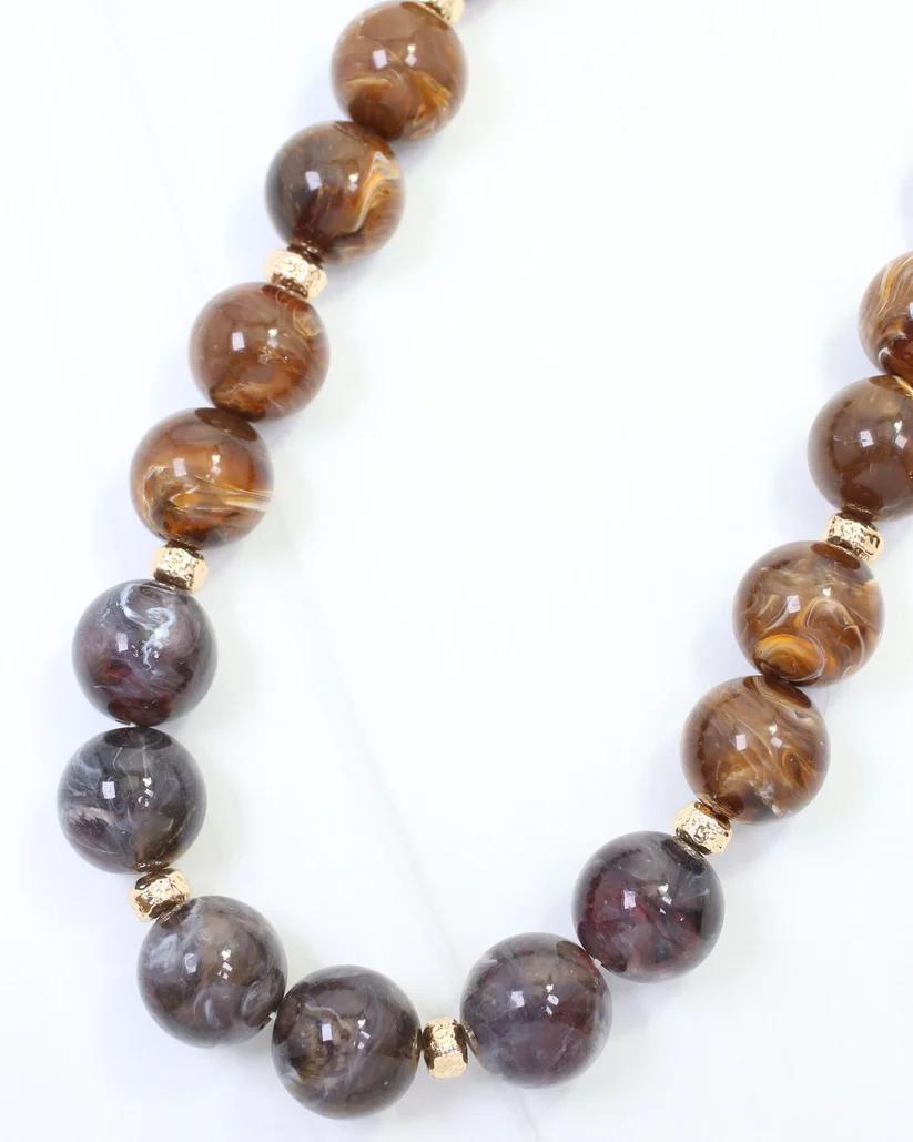 Talbot Grey and Tortoise Necklace