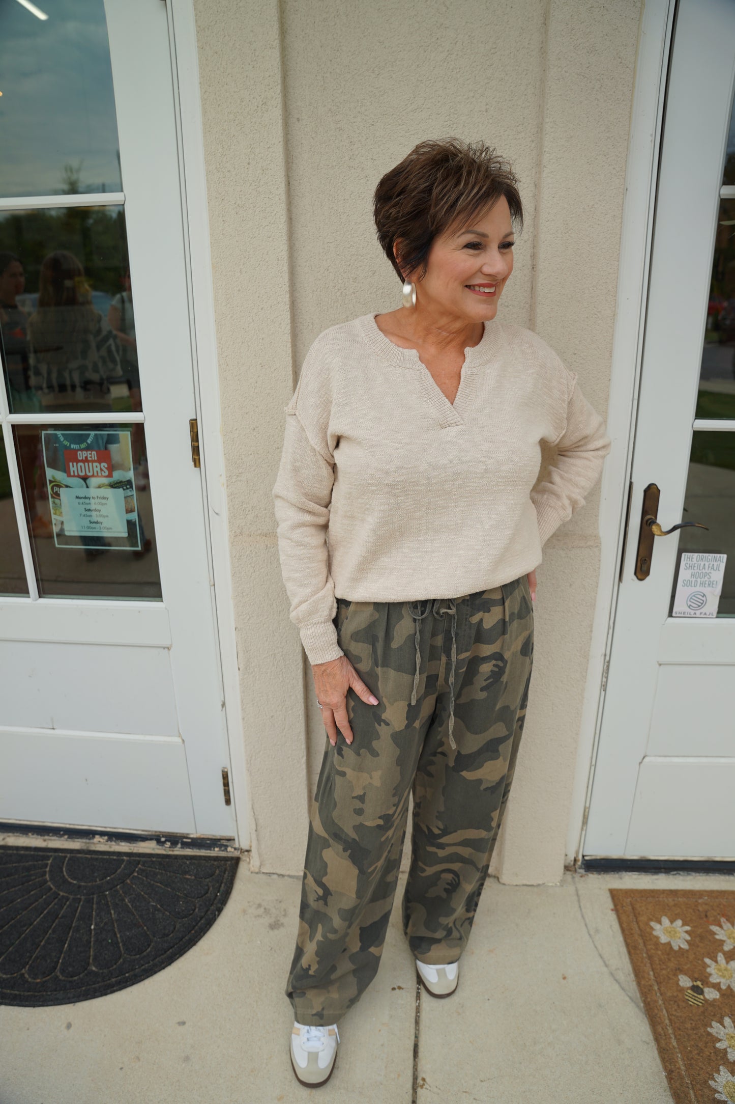 Natural Cotton Slub Sweater