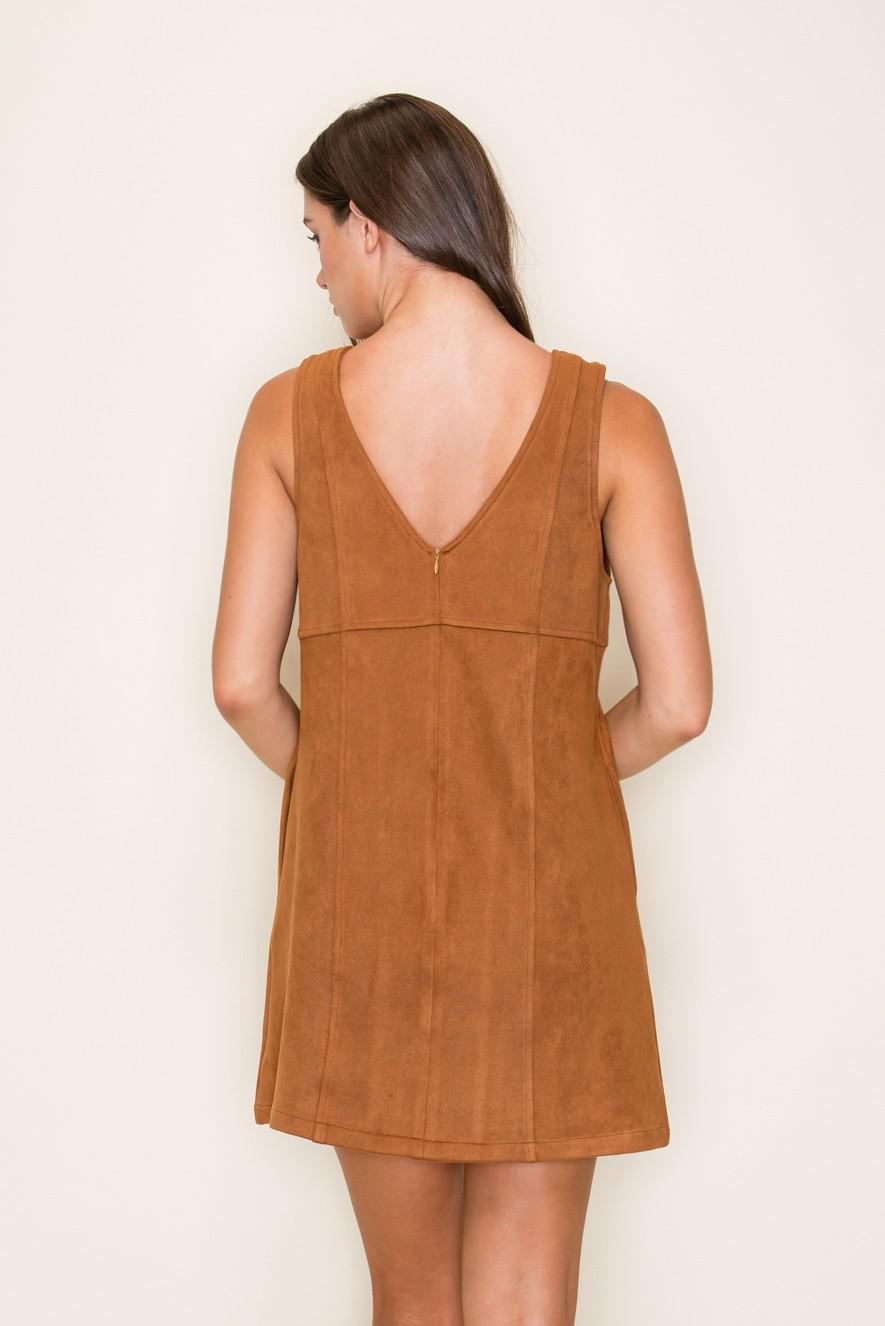 Lt Brown Suede Mini