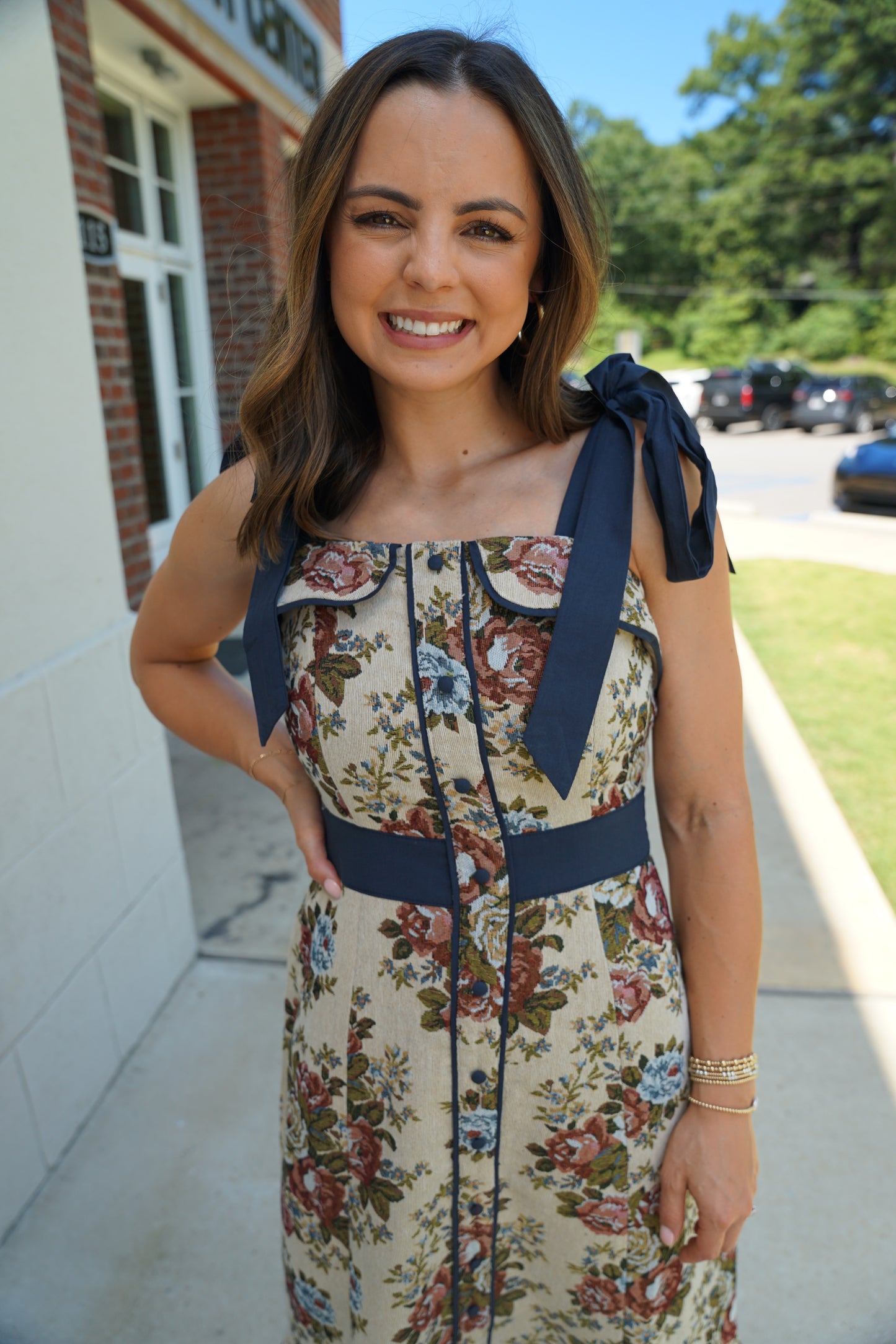Taupe Tapestry Midi