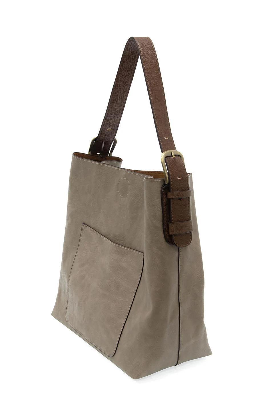 New Heathered Grey Hobo with Coffee Handle