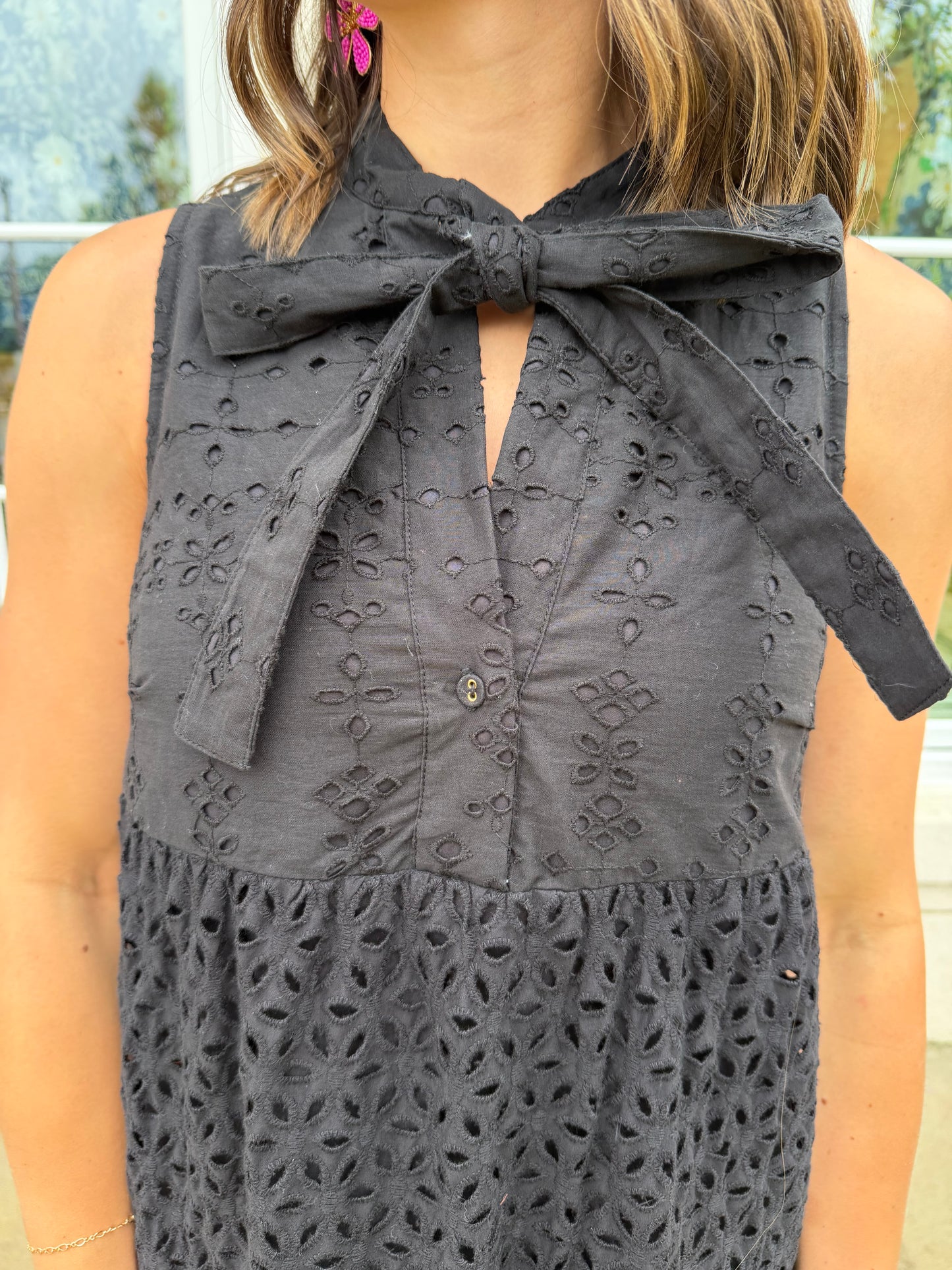 Black Ruthie Eyelet Lace Maxi