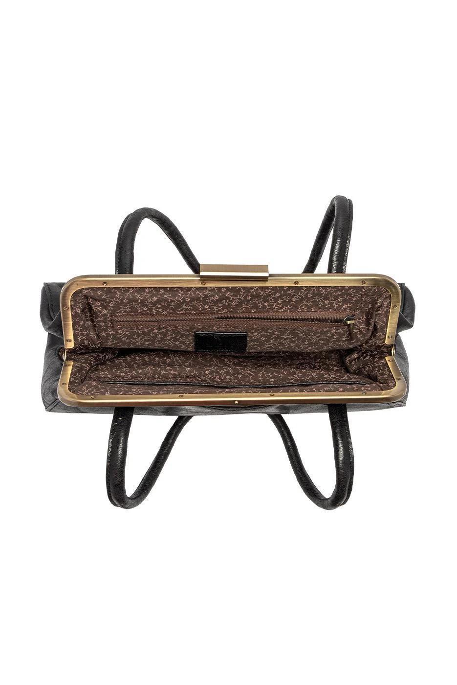 Black Lady Frame Shoulder Bag