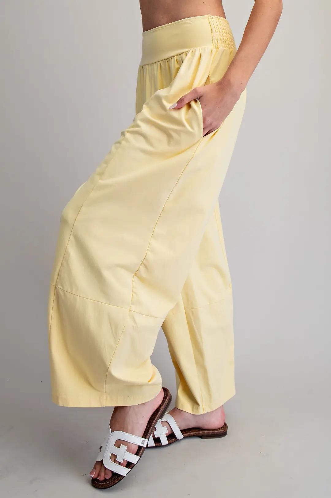 Butter Yellow Pants Set