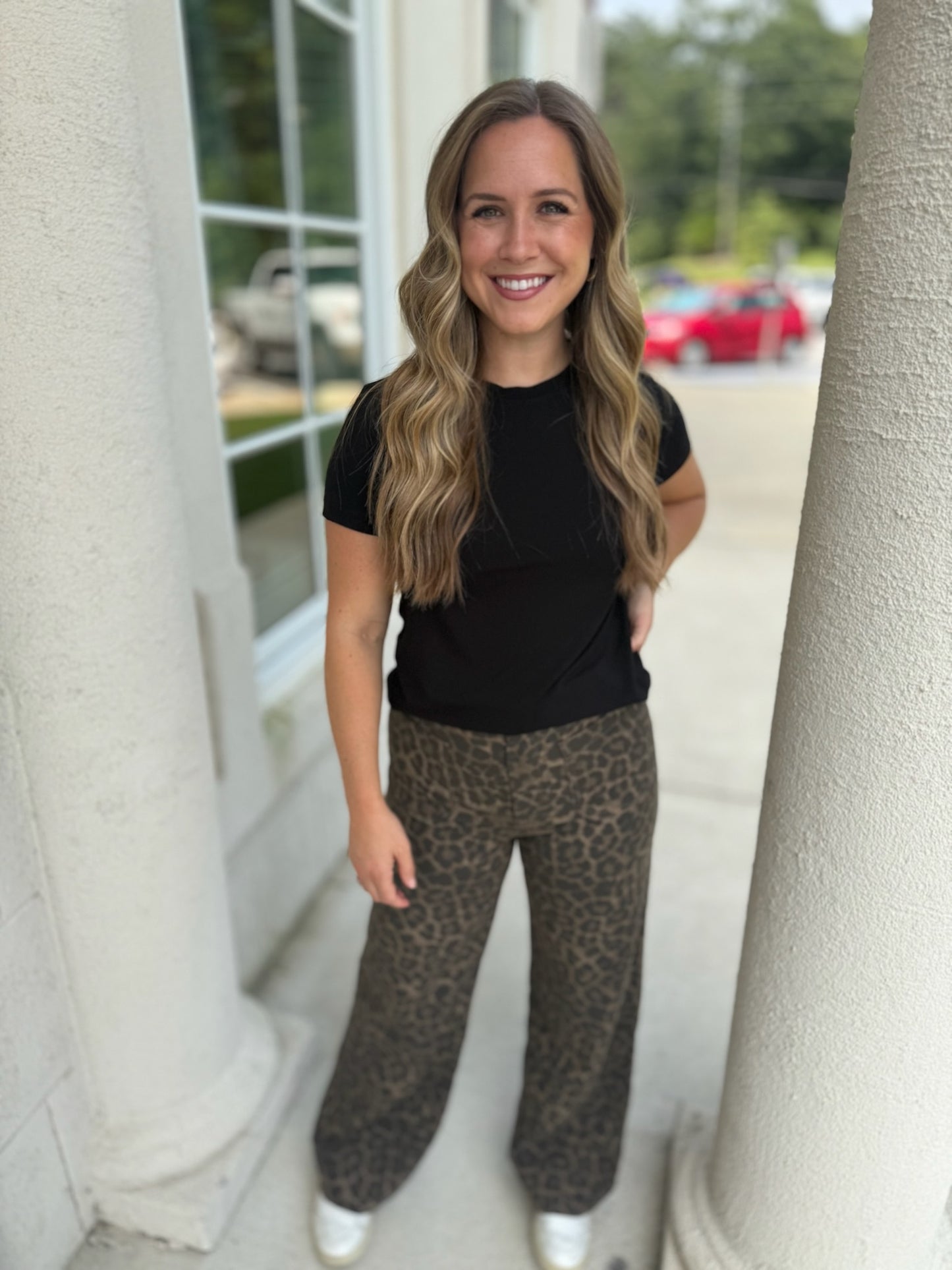 Chocolate Print Wide Leg Pant