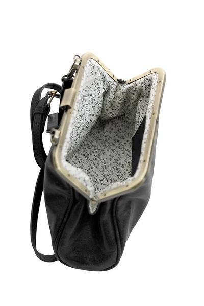 Black Elsa Small Frame Crossbody
