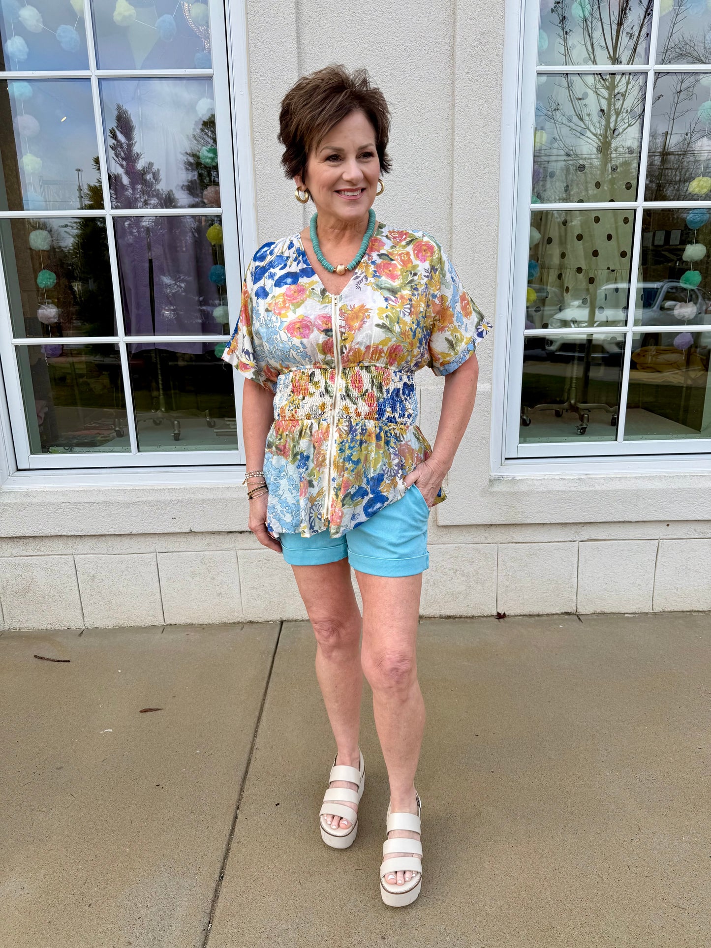 Milky Blue Hampton Short
