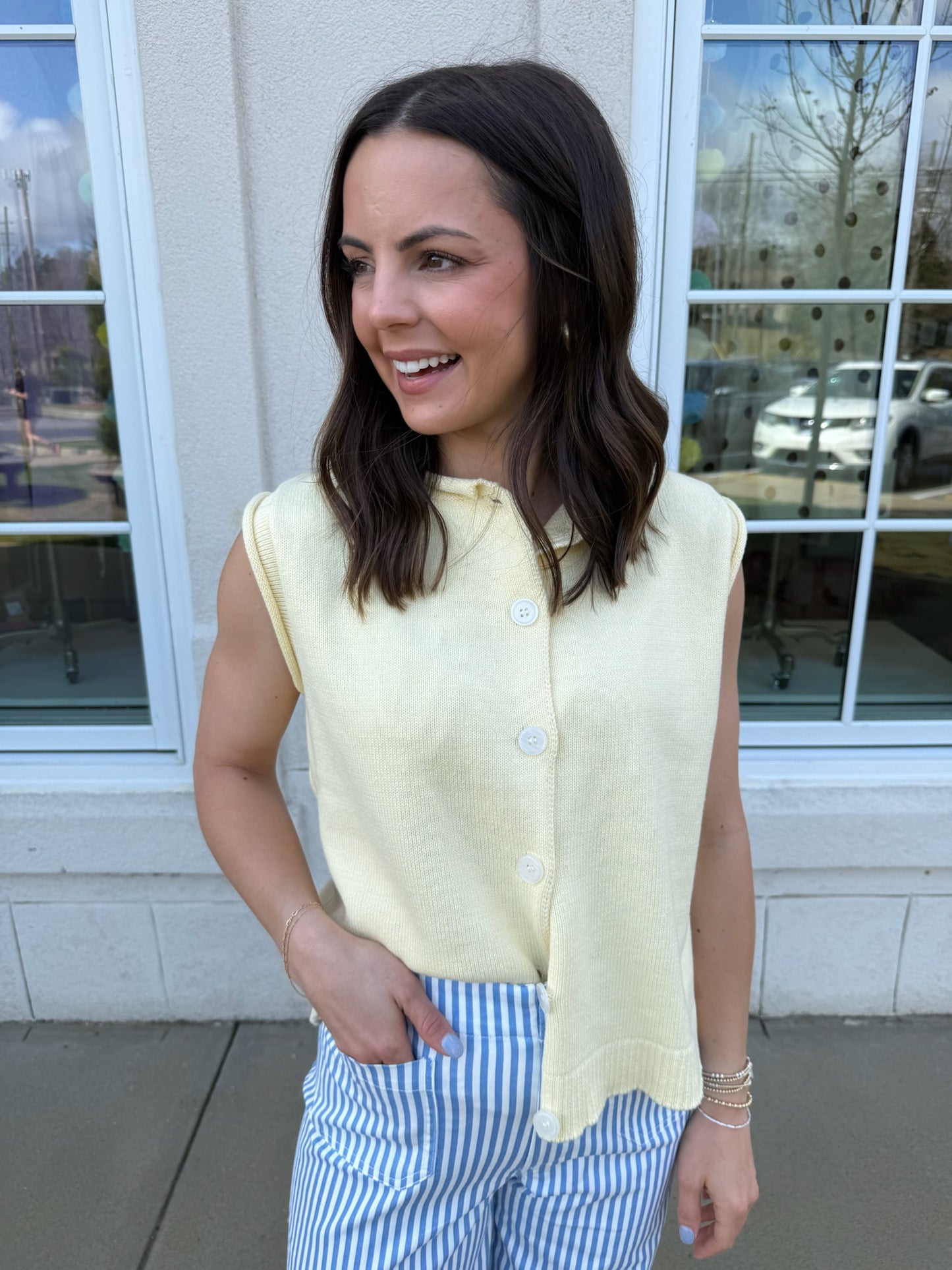 Daisy Sweater Button Up