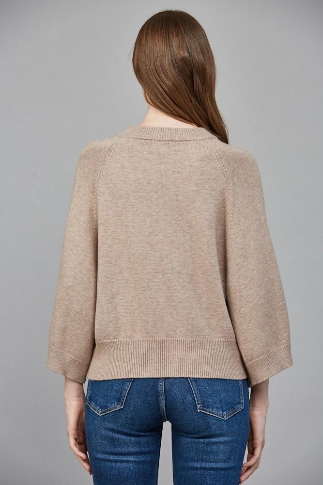 Soft Mocha Raglan Sleeve Sweater