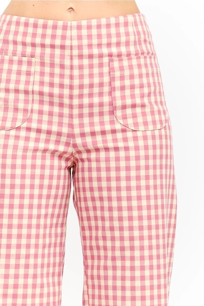 Pink Gingham Paloma Pant