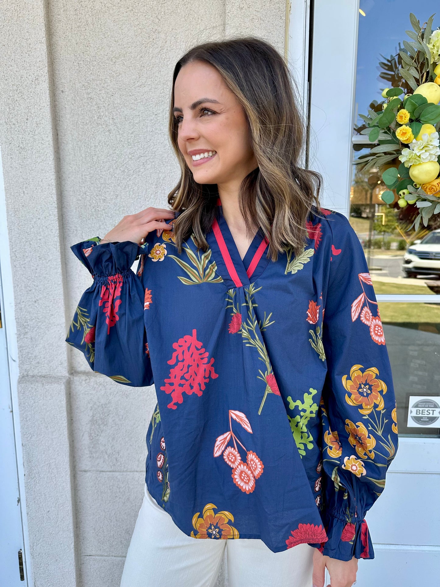 Midnight Mix Floral Top