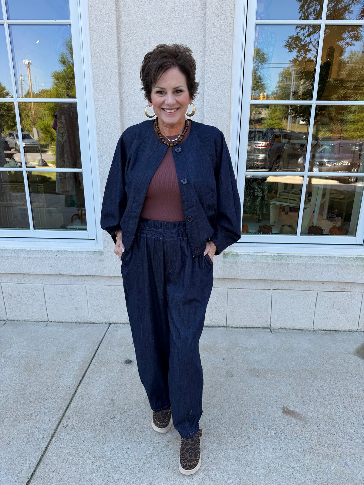 Indigo Pegged Pants