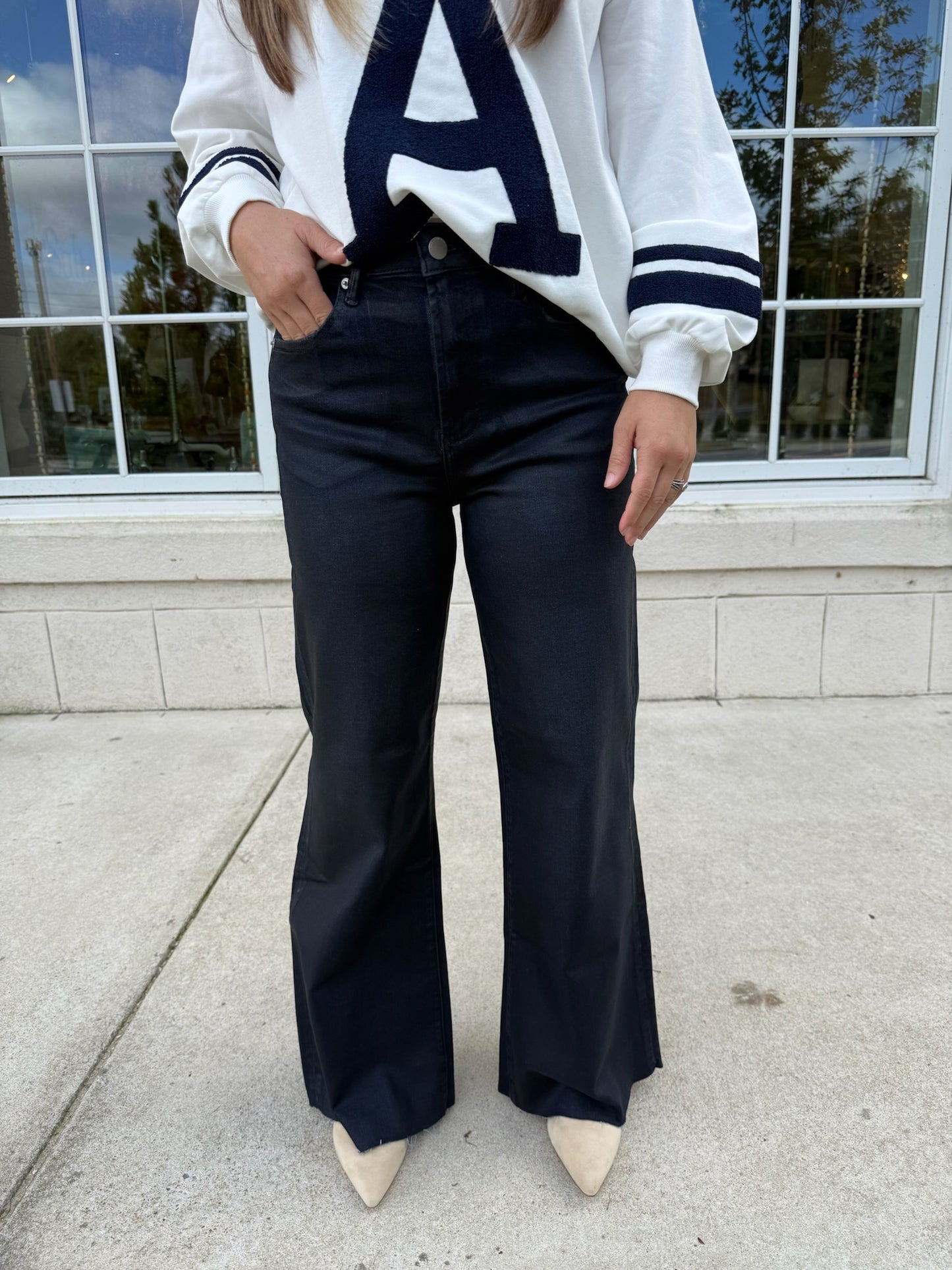 Midnight Blue Painted Denim Fiona HR