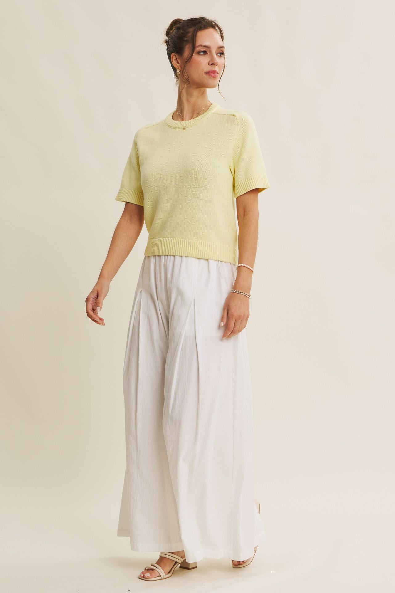 Lemon Ragland Sleeve Sweater