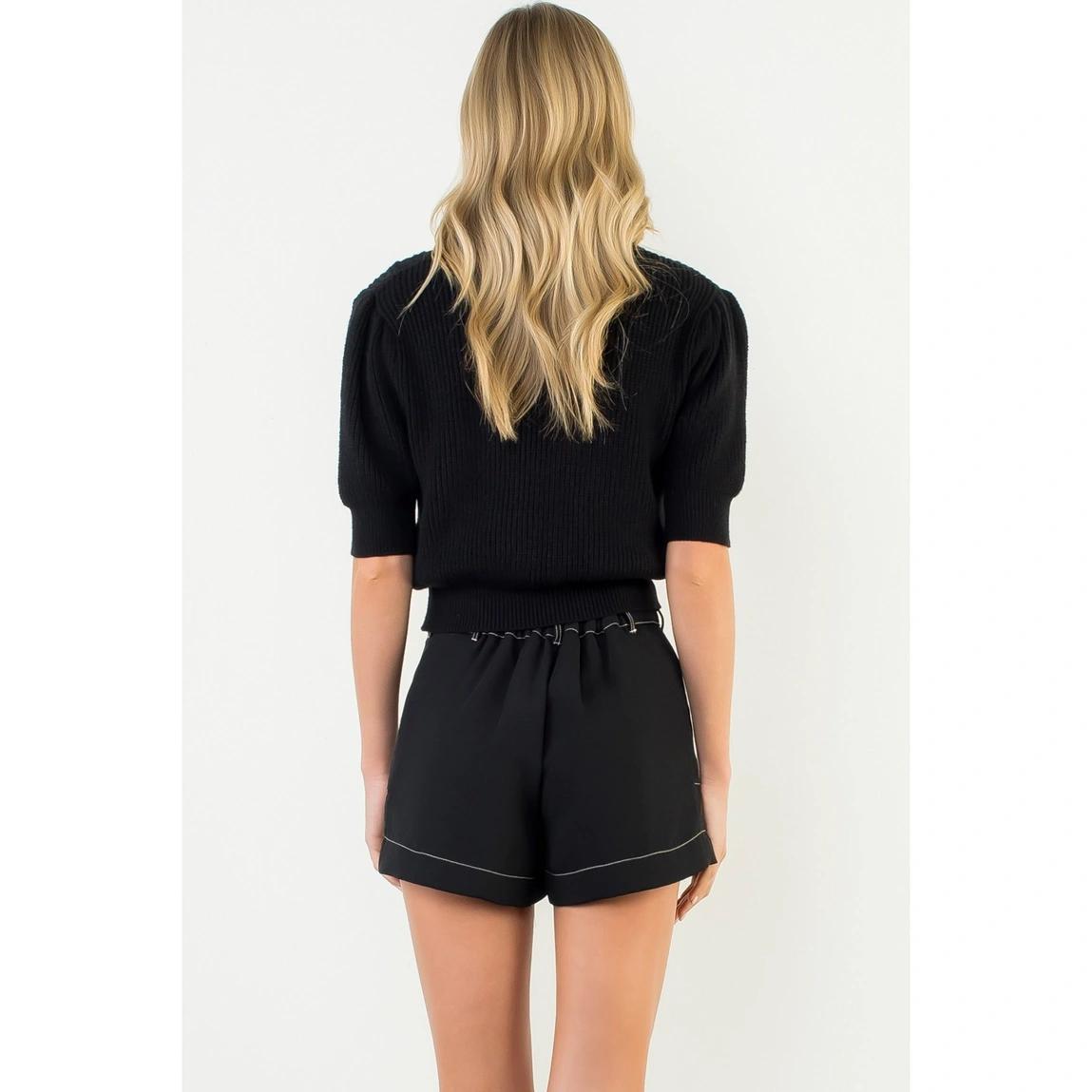 Navy With Contrast Trim Short