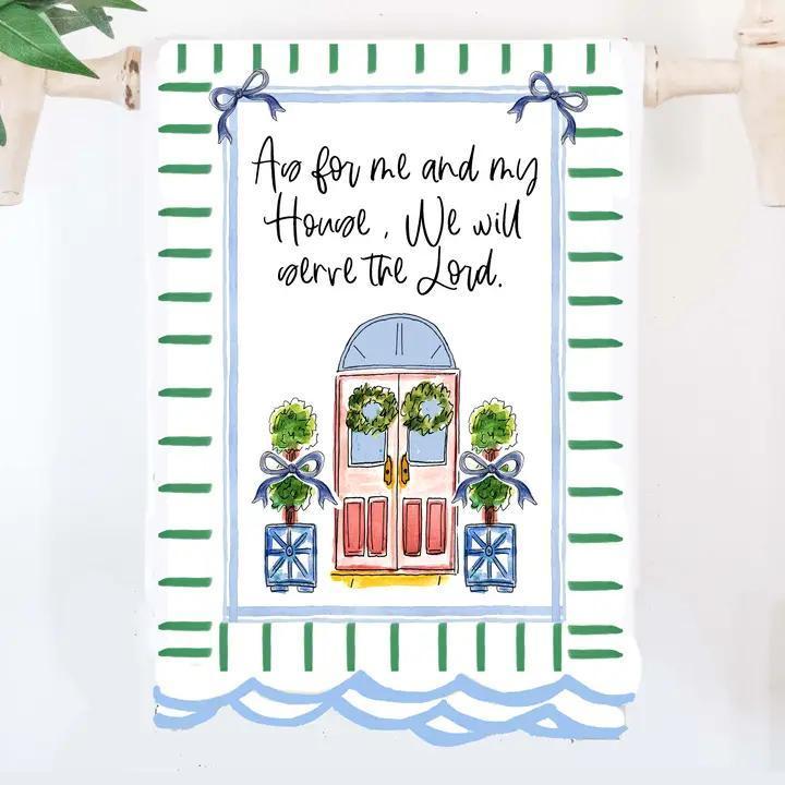 "As For Me and My House" Tea Towel