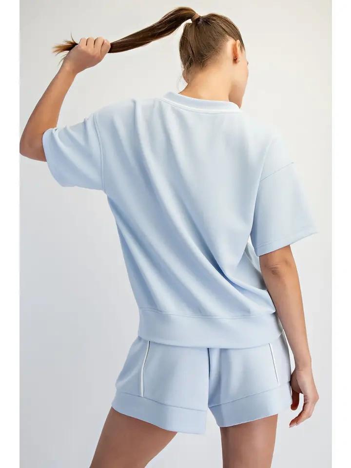 Frost and Cream Modal Short Set