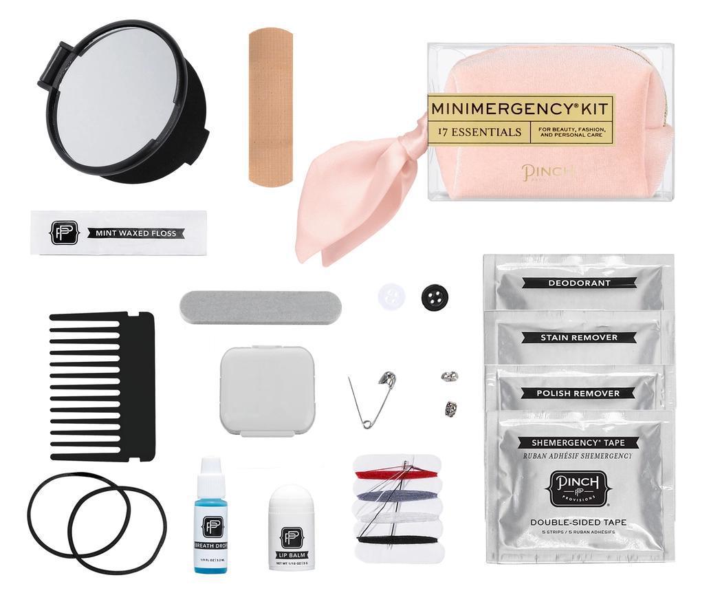 Blush Velvet Scarf Minimergency Kit