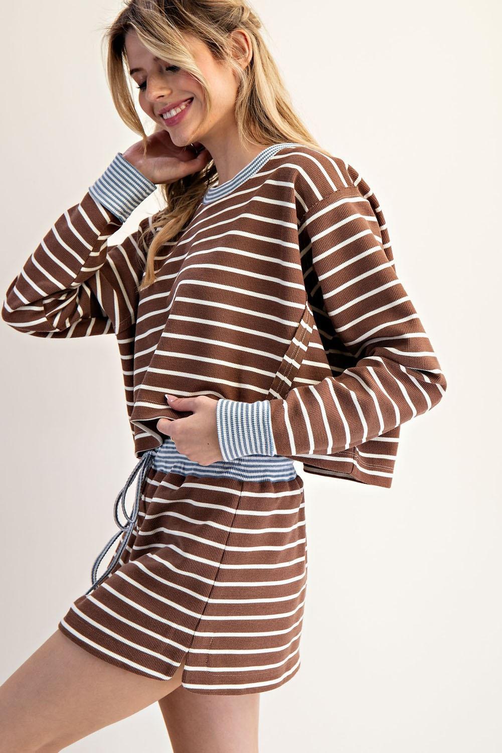 Mocha Mini Skort Comfy Set