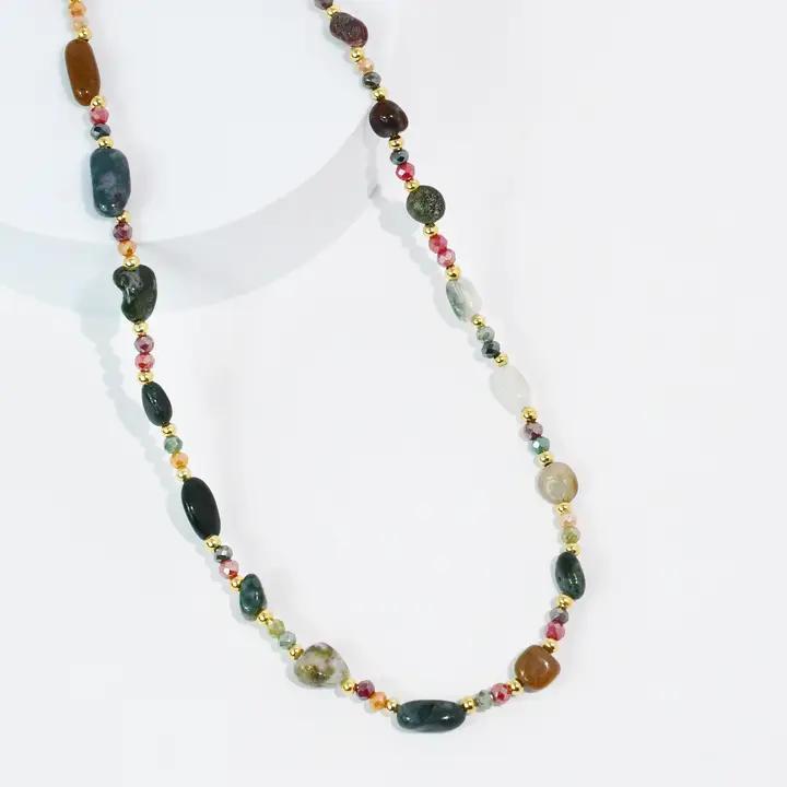 Colors of Autumn Green Necklace