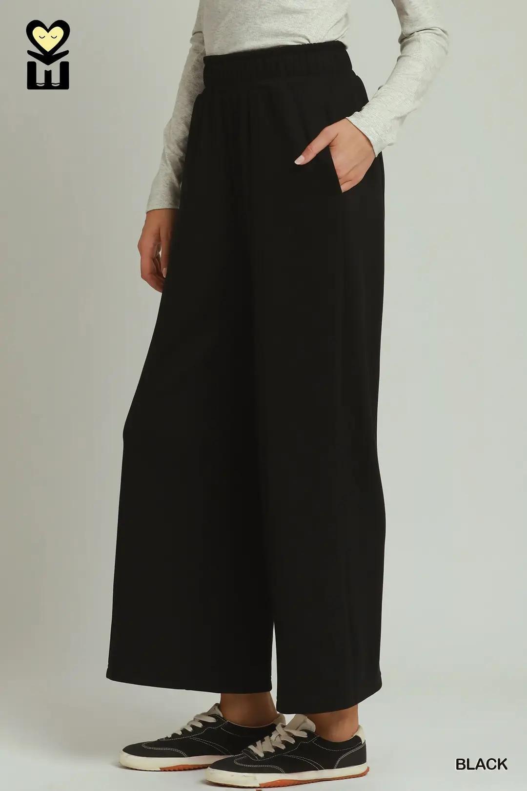 Black Luxeknit Pant Set