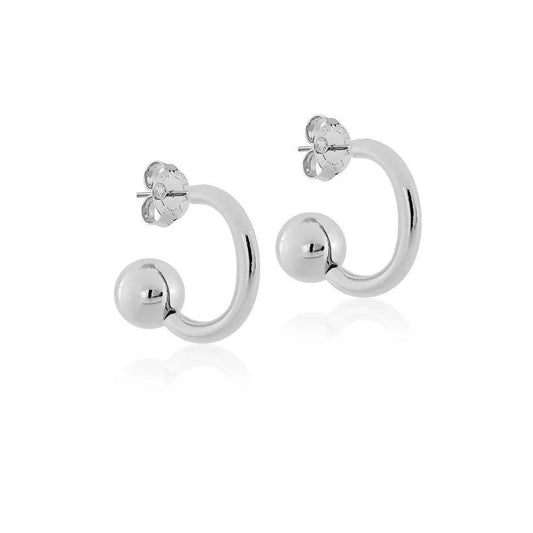Shiny Silver Roberto Hoop