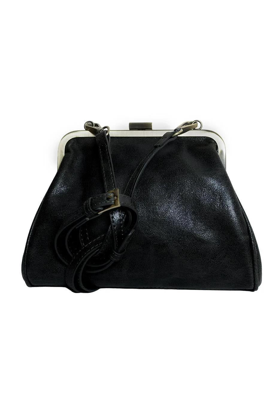 Black Elsa Small Frame Crossbody