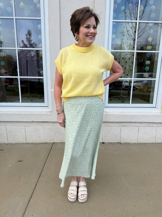Yellow Knit Sweater