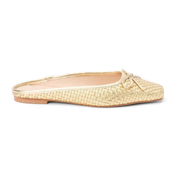 Remy Gold Weave Flat