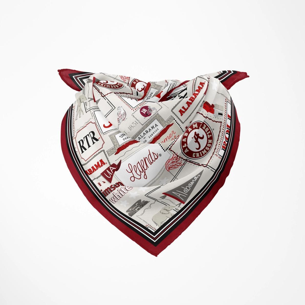 Alabama Stripe Silk Scarf