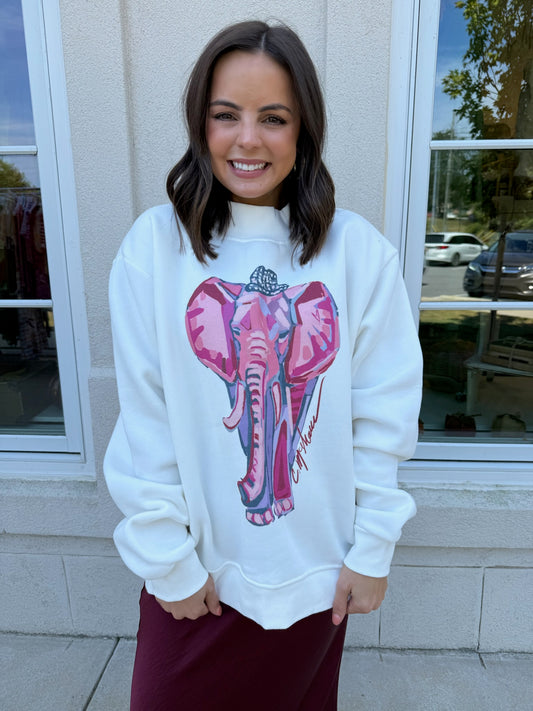 Elephant Love Mock Neck