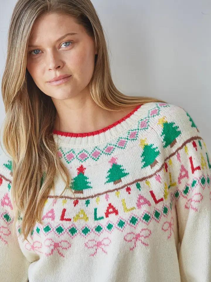 Christmas Jacquard Detail Sweater