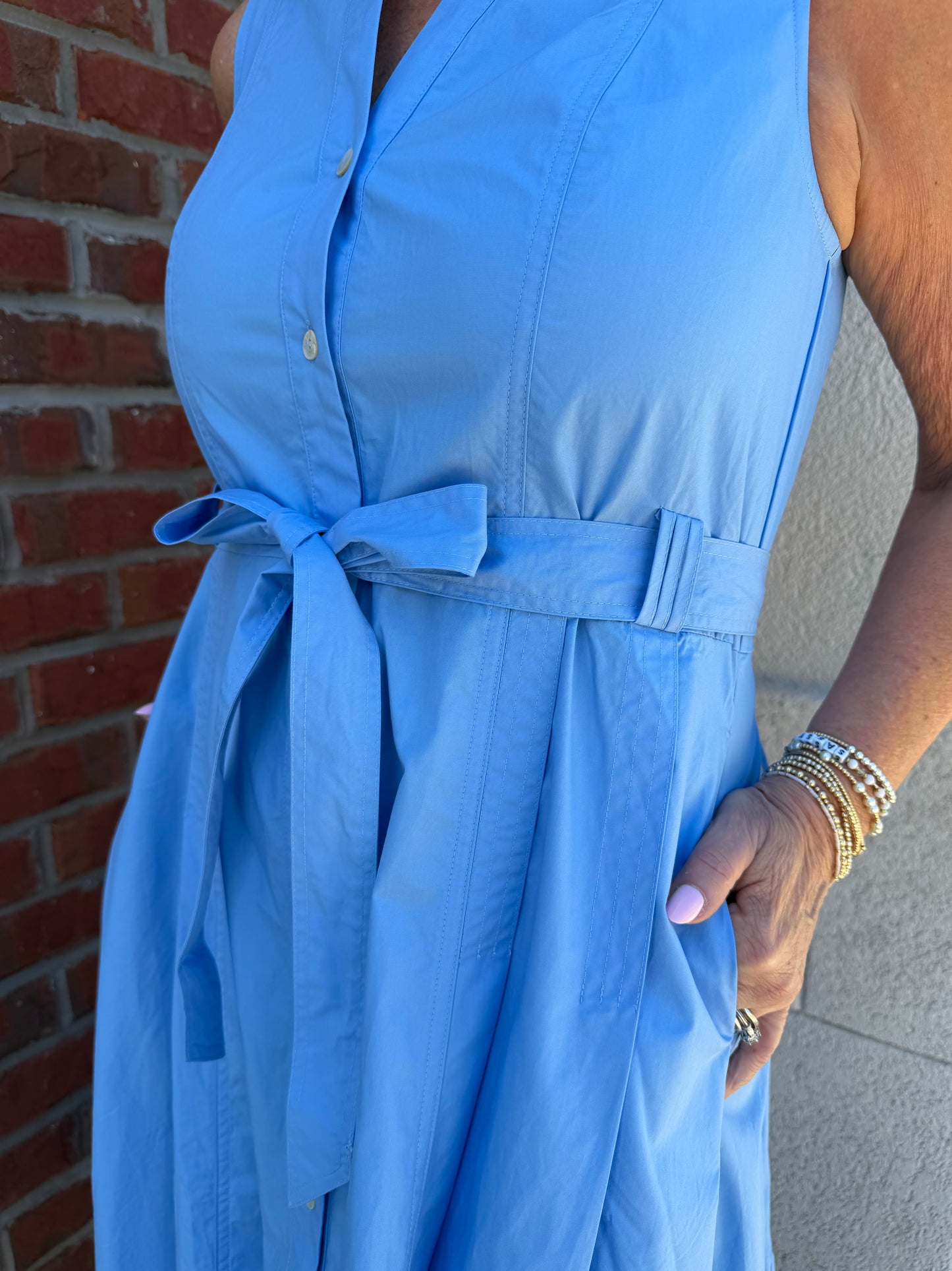 Urban Blue A-Line Shirt Dress