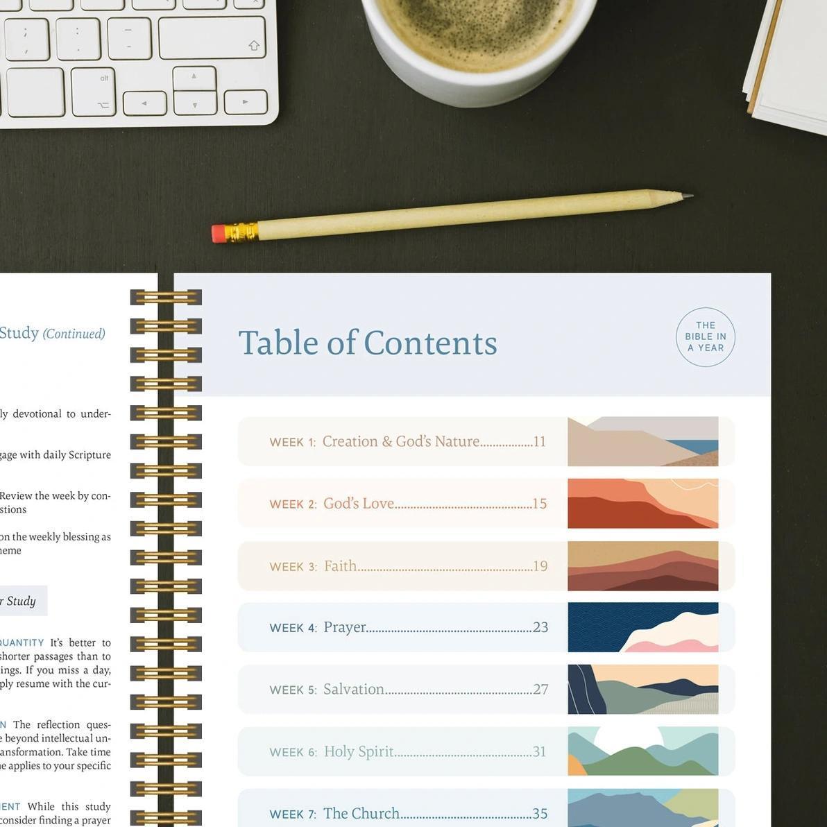 The Bible in a Year: 52 -Week Journey Through God's Word (Hrdcvr)