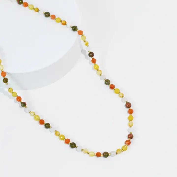 Candy Dainty Gemstone Necklace Fall Vibes